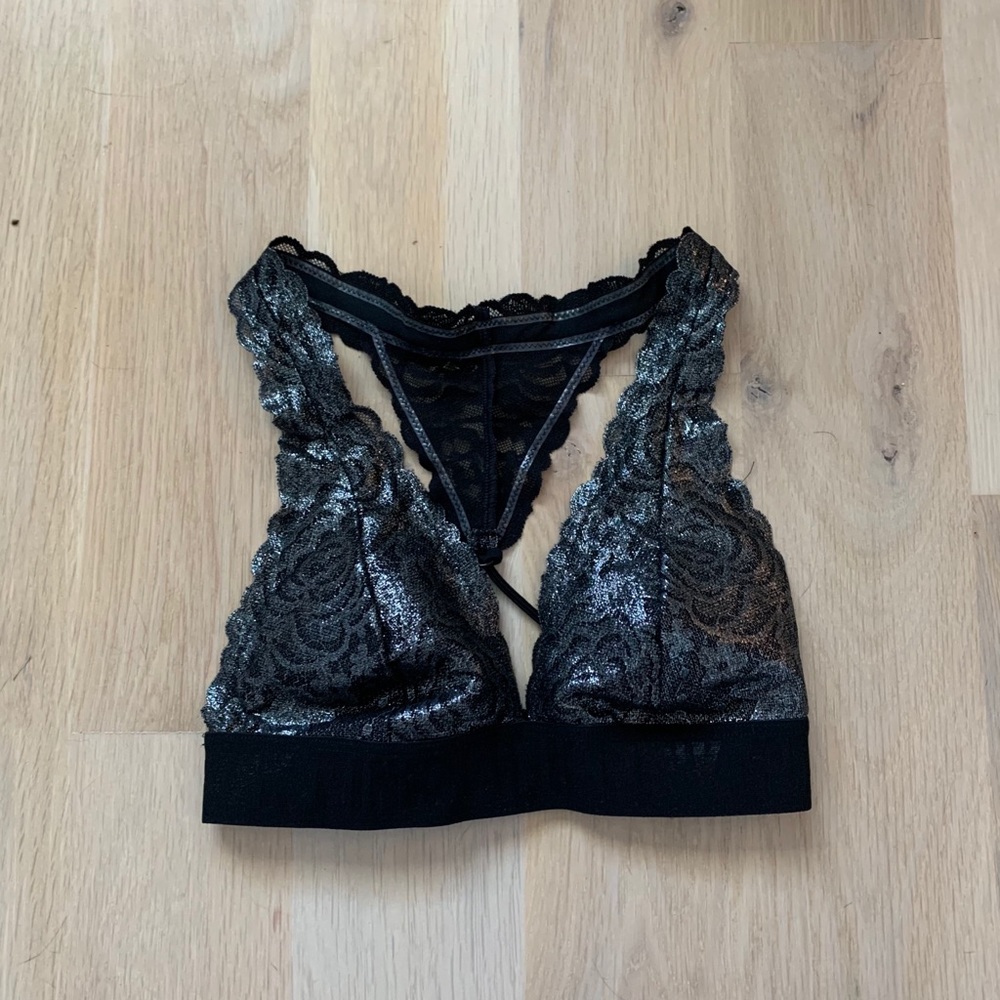 PINK metallic bralette